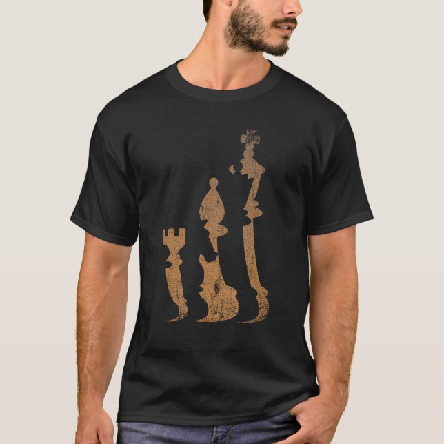 Camiseta Control de piezas de ajedrez para el tablero de aj (Anverso)