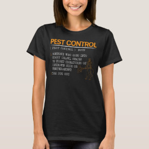 Camiseta Control de plagas de los animales exterminadores