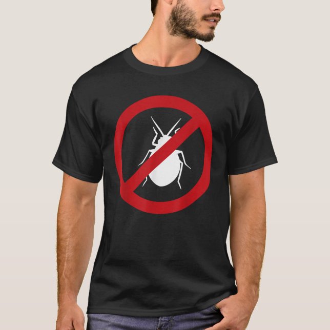 Camiseta Control de plagas Stink Bug Rótulo Gag Halloween R (Anverso)