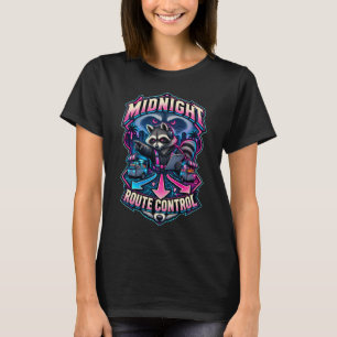 Camiseta Control de Ruta Nocturna de Mapaches