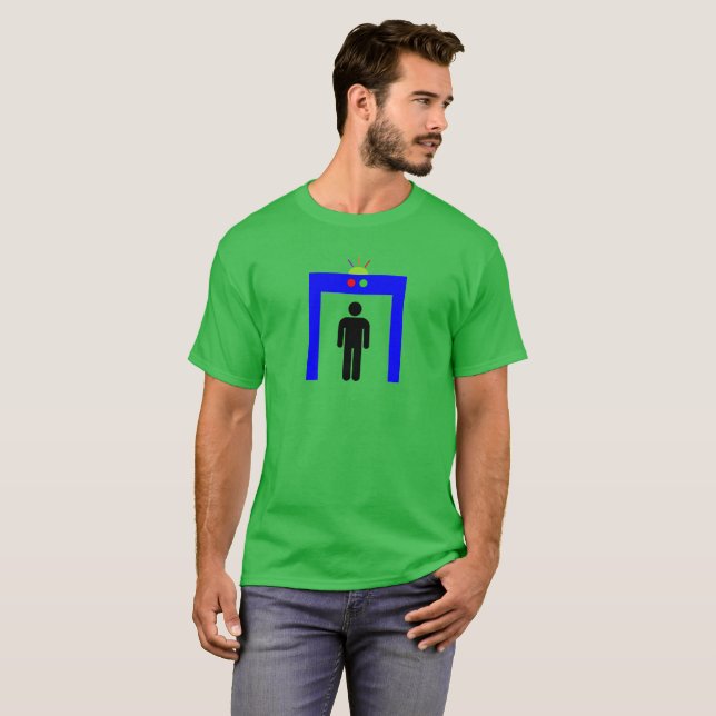Camiseta control de seguridad de detección metalizado de ae (Anverso completo)