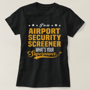 Camiseta Control de seguridad del aeropuerto