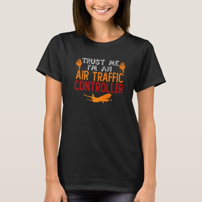 Camiseta Control De Tráfico Aéreo Chiste Que Dice Control D (Anverso)