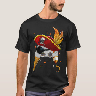 Camiseta Control de videojuegos Disfraz pirata de Halloween