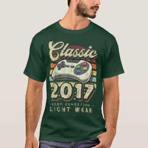 Camiseta Control de videojuegos retro clásico 2017 5º cumpl
