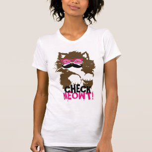 Camiseta ¡Control divertido Meowt de las gafas de sol del