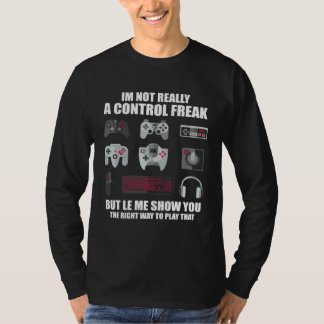 Camiseta Control Freak Gamer Video Games gamer men women