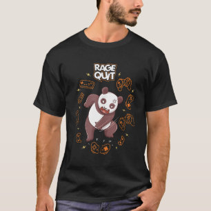 Camiseta Control Freak Rage Abandonar Angry Gamer Panda Bea