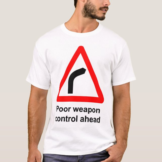 Camiseta Control pobre del arma (Anverso)