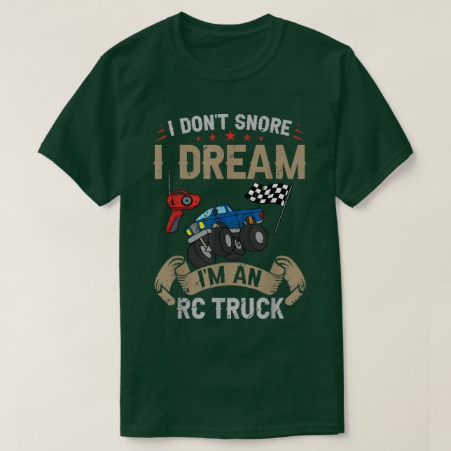 Camiseta Control remoto de coche monster Rc Truck 2378 (Diseño del anverso)