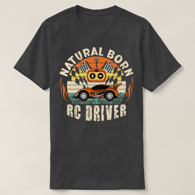 Camiseta Control remoto Racer Racer Racer de controlador RC (Diseño del anverso)