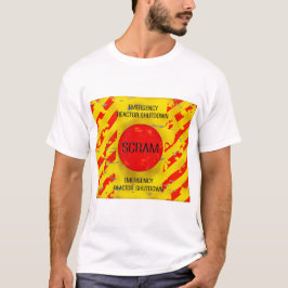 Camiseta Control SCRAM, cierre de emergencia de reactores n