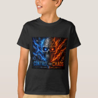 Control the Chaos Skull – Cara Dividida de Fuego y