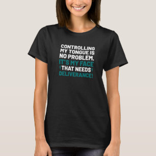 Camiseta Controla Tu Lengua Cara Inspirada Necesita Liberac