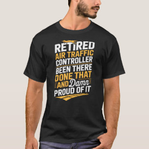 Camiseta Controlador aéreo jubilado orgulloso de su aviació