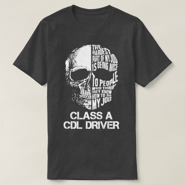 Camiseta Controlador Cdl de clase A (Diseño del anverso)