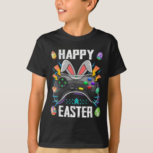 Camiseta Controlador Con Bunny Ears Funny Easter Video Game (Anverso)