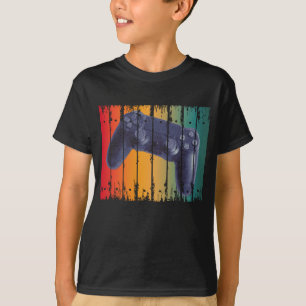 CAMISETA CONTROLADOR CONSOLA JUEGOS DE VÍDEO RETRO VINTAGE 
