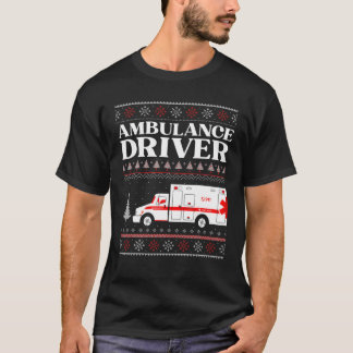Camiseta Controlador de ambulancia Navidades feos EMS Param