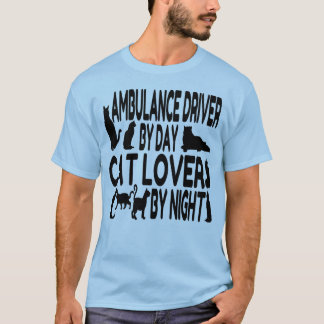 Camiseta Controlador de ambulancia para el amante del gato