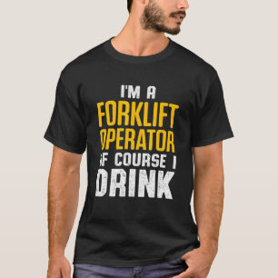 Camiseta Controlador de bebidas del operador de elevación d