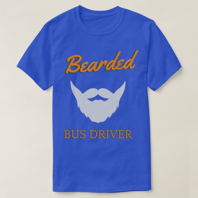 Camiseta Controlador de bus con barba (Diseño del anverso)