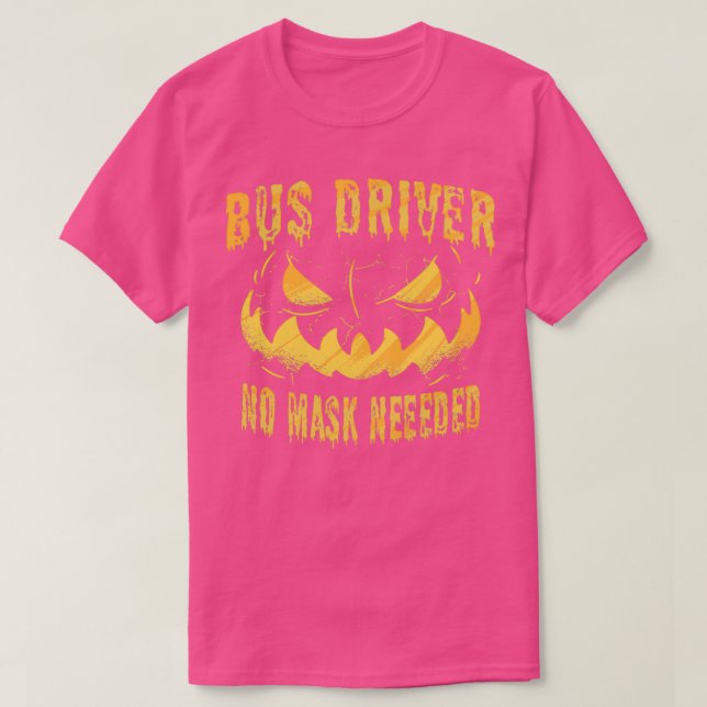 Camiseta Controlador de bus sin máscara necesaria (Diseño del anverso)