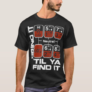 Camiseta controlador de camión de patrones de cambio de en