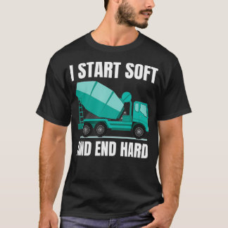 Camiseta Controlador de camión mezclador de cemento de mezc