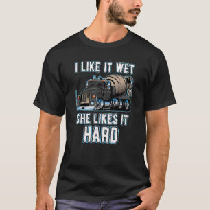 Camiseta Controlador de camión mezclador de cemento de mezc