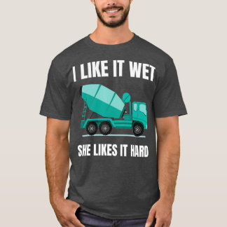 Camiseta Controlador de camión mezclador de cemento de mezc