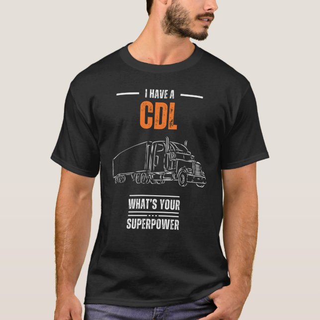 Camiseta Controlador de CDL Truck TShirt (Anverso)