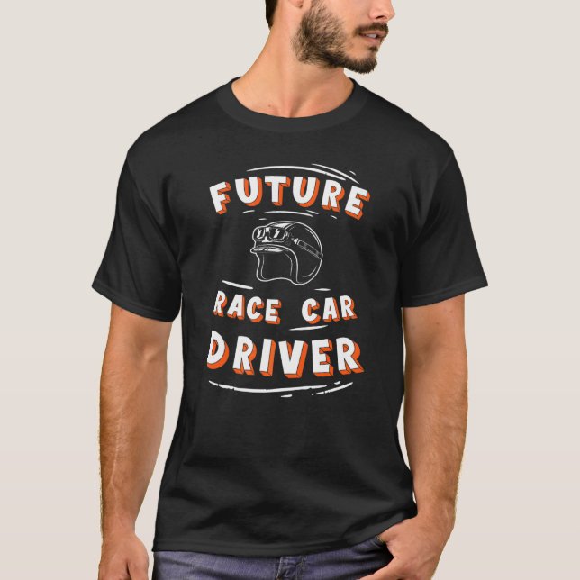 Camiseta Controlador de coche de carreras futuras (Anverso)