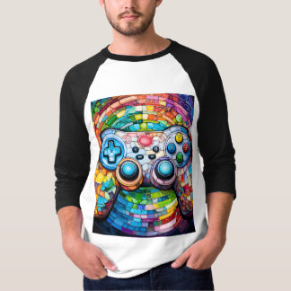 Camiseta controlador de consola de juegos ps5 xbox - Neon S