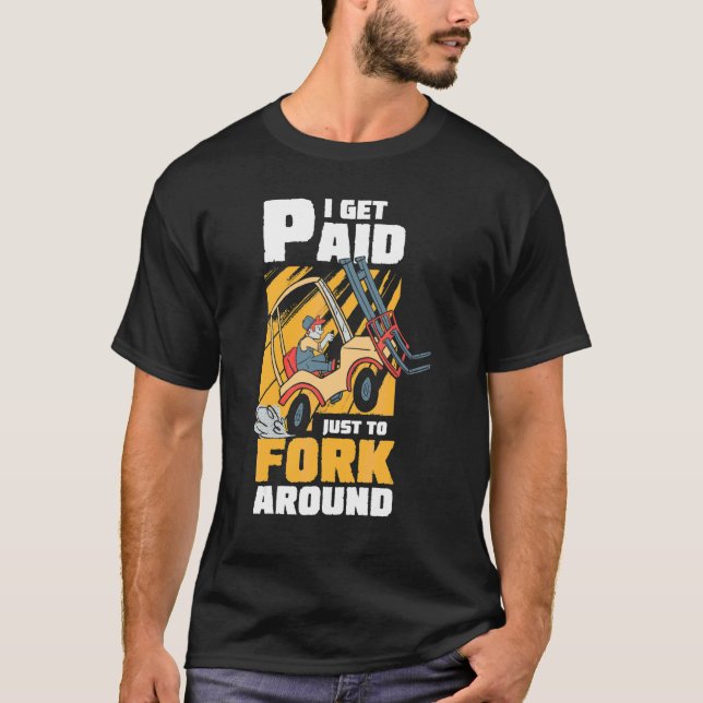 Camiseta Controlador de elevador de horquilla Logisticist W (Anverso)