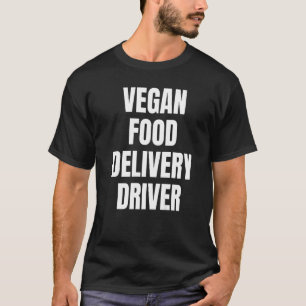 Camiseta Controlador De Entrega De Comida Vegan En Negrita