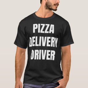 Camiseta Controlador De Entrega De Pizza Simple En Negrita