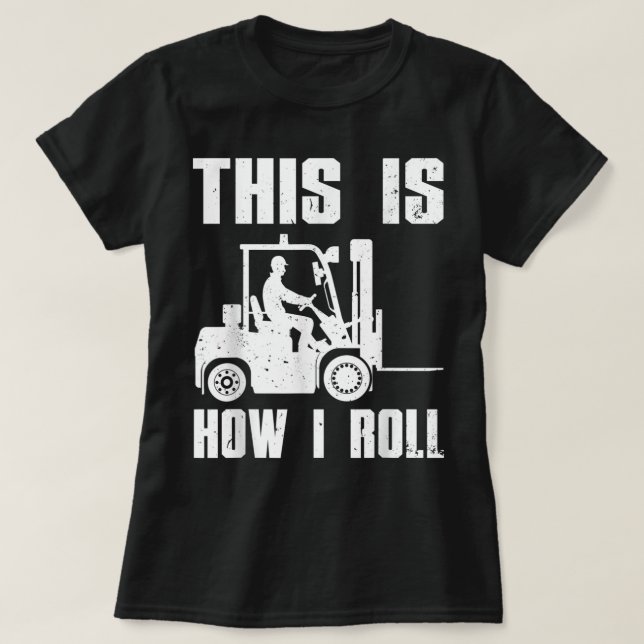 Camiseta Controlador De Forklift Gracioso Para Hombres Homb (Diseño del anverso)