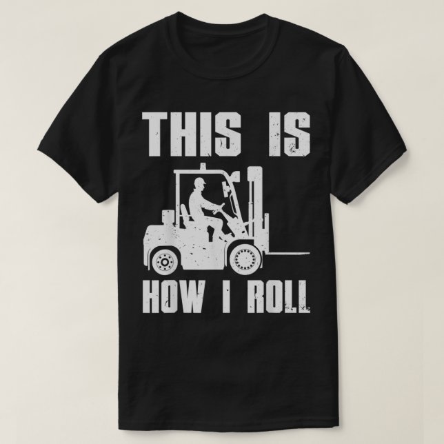 Camiseta Controlador De Forklift Gracioso Para Hombres Homb (Diseño del anverso)