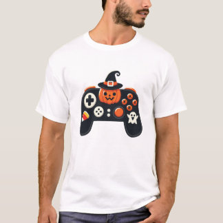 Camiseta Controlador de Halloween para juegos