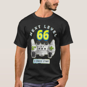 Camiseta Controlador de juego 66th Birthday Next Level 66