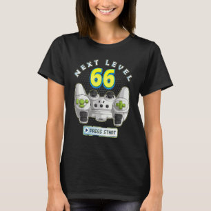 Camiseta Controlador de juego 66th Birthday Next Level 66