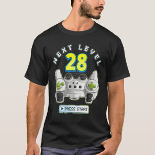 Camiseta Controlador de juego de 28º cumpleaños de siguient