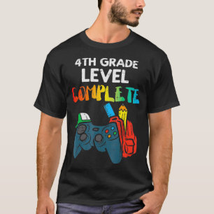 Camiseta Controlador de juego de 4º grado completado el últ