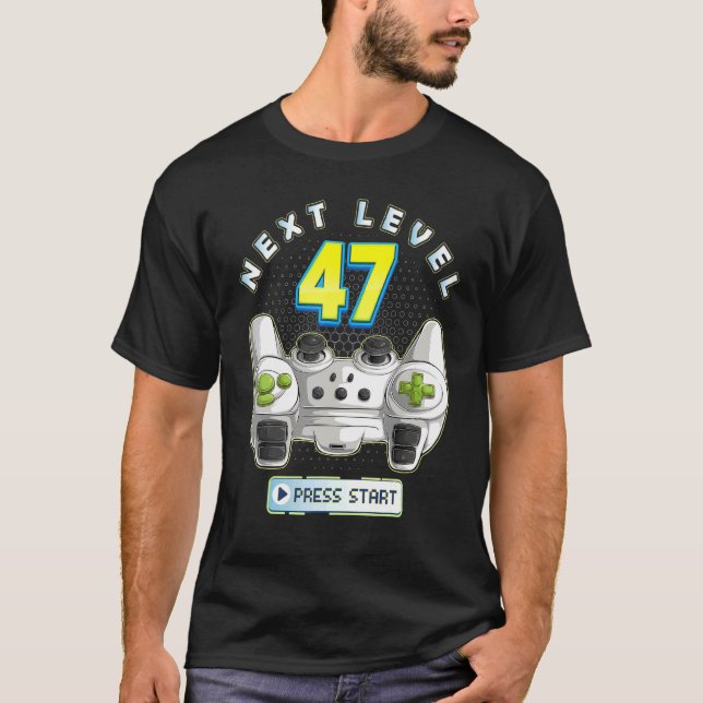 Camiseta Controlador de juego de 47º cumpleaños de siguient (Anverso)