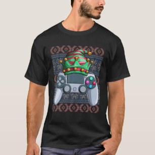 Camiseta Controlador De Juego De Navidades Feo De Elf Video