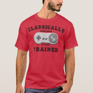 Camiseta Controlador de juego entrenado clásicamente Retro