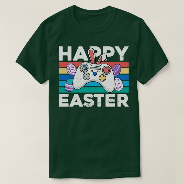 Camiseta Controlador de juegos de Bunny de juegos Happy Eas (Diseño del anverso)
