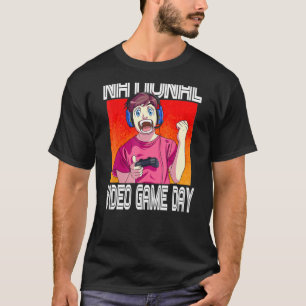 Camiseta Controlador de juegos de videojuegos de día nacion
