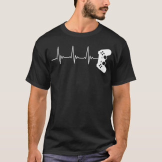 Camiseta Controlador de juegos Latido Videojuego Fans de ju